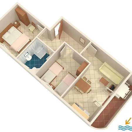 Apartments With Parking Space Seget Vranjica, Trogir - 8507 Apartman