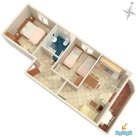 Apartments With Parking Space Seget Vranjica, Trogir - 8507